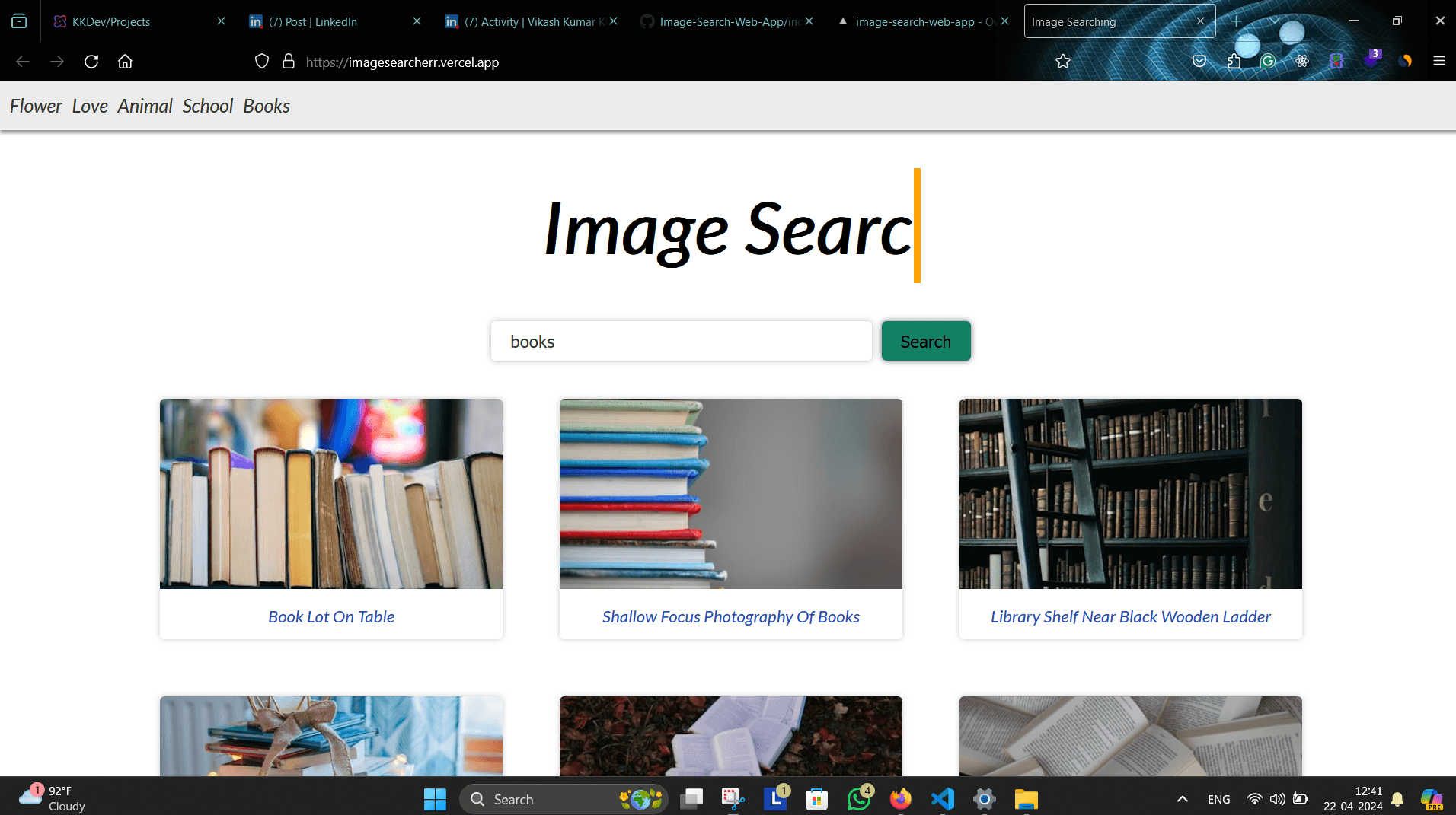 Image Search Application